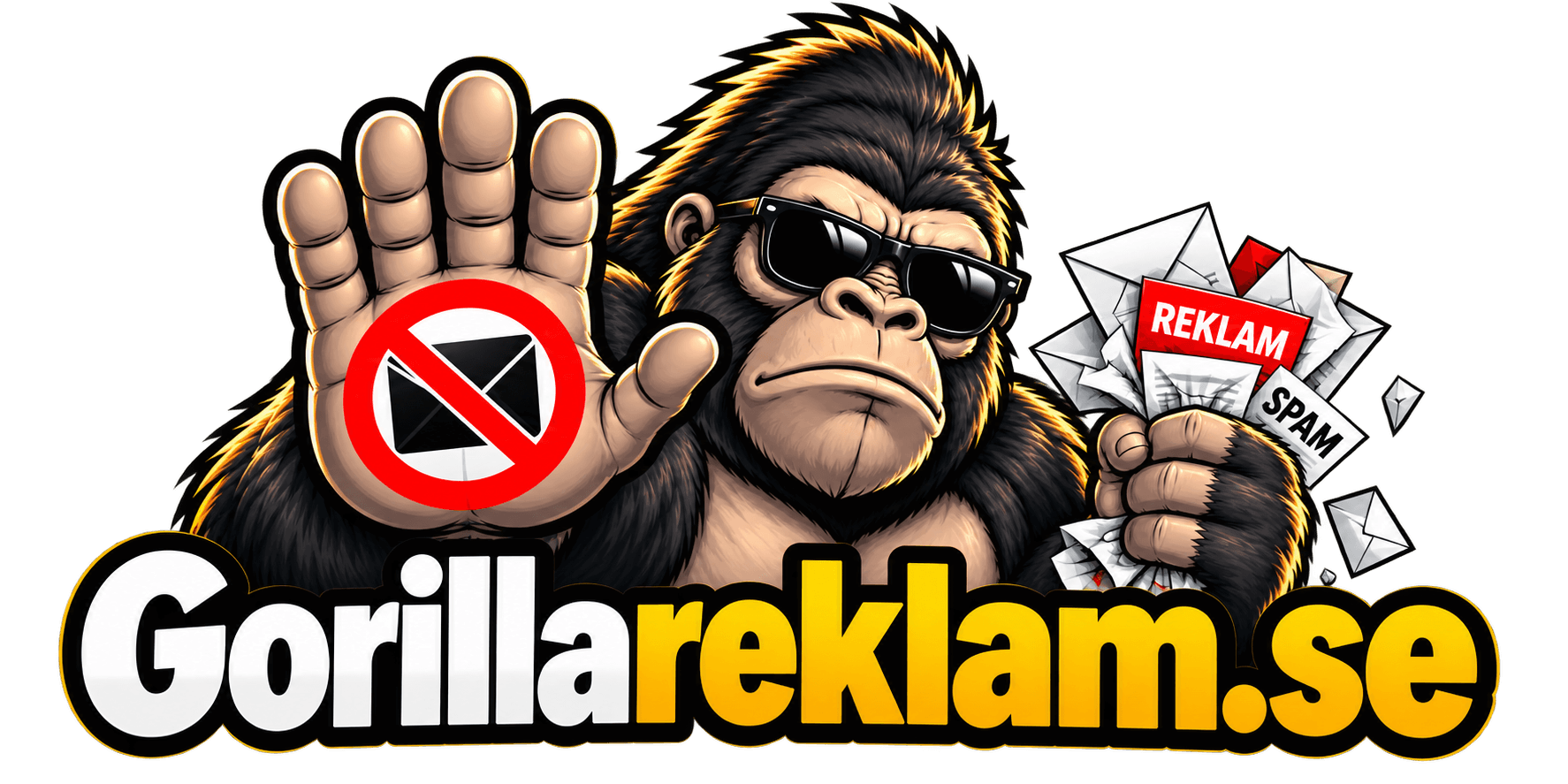 Gorillareklam – gorillan stoppar oönskad reklam